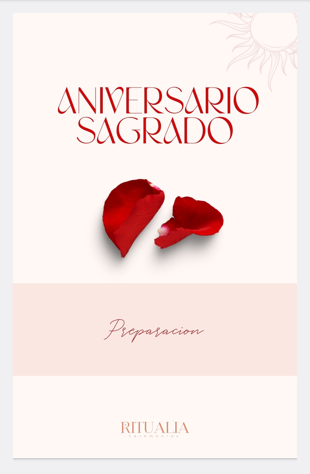 Aniversario Sagrado: Ceremonia en Pareja